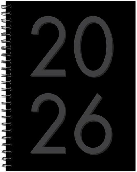 Produktbild: Black 2026 6.5 X 8.5 Weekly Monthly Softcover Planner