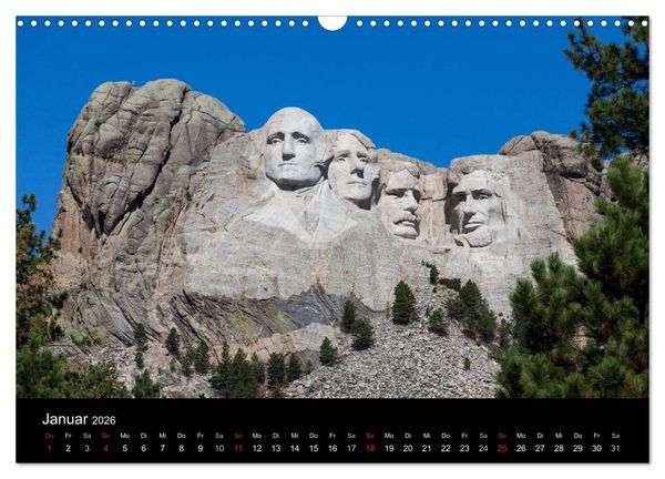 Produktbild: Wyoming & South Dakota (Wandkalender 2026 DIN A3 quer), CALVENDO Monatskalender