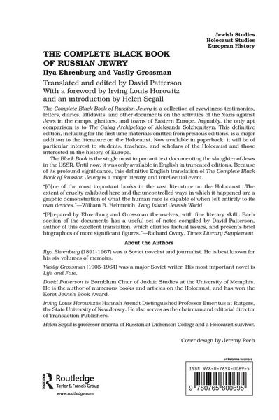 Produktbild: The Complete Black Book of Russian Jewry