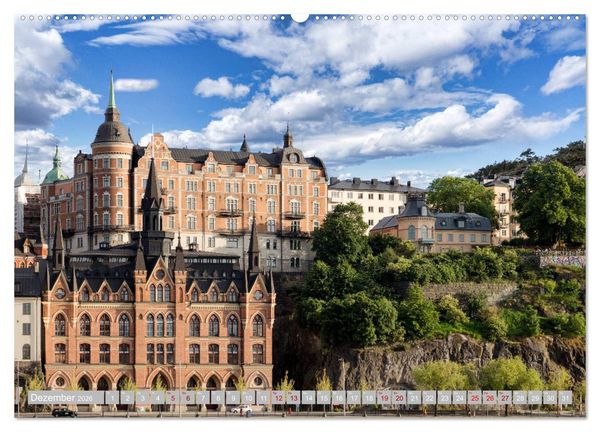 Produktbild: Stockholm - Mal anders gesehen (Wandkalender 2026 DIN A2 quer), CALVENDO Monatskalender