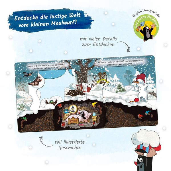 Produktbild: Tr&ouml;tsch Der kleine Maulwurf Winter-Fensterbuch