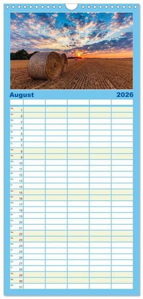 Produktbild: Familienplaner 2026 - Sonne und Meer - Meer geht immer mit 5 Spalten (Wandkalender, 21 x 45 cm) CALVENDO