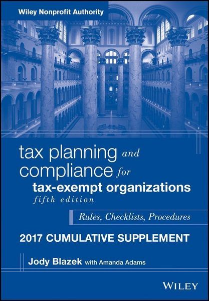 Produktbild: Tax Planning and Compliance for Tax-Exempt Organizations