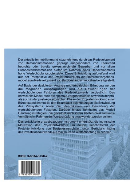 Produktbild: Referenzvorgehensmodell zum Redevelopment von B&uuml;robestandsimmobilien