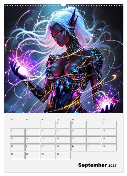 Produktbild: Herrscherinnen der Galaxien (hochwertiger Premium Wandkalender 2027 DIN A2 hoch), Kunstdruck in Hochglanz
