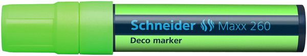 Schneider Kreidemarker Maxx 260, hellgrün, Blockspitze 5+15mm