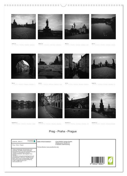 Produktbild: Prag - Praha - Prague (hochwertiger Premium Wandkalender 2026 DIN A2 hoch), Kunstdruck in Hochglanz