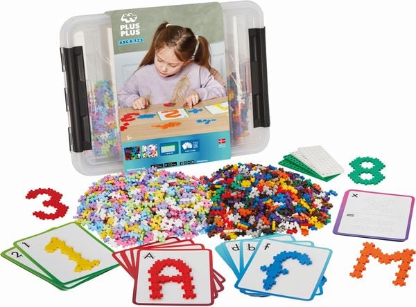 Produktbild: Plus Plus - 2000 Kreativ Bausteine ABC & 123