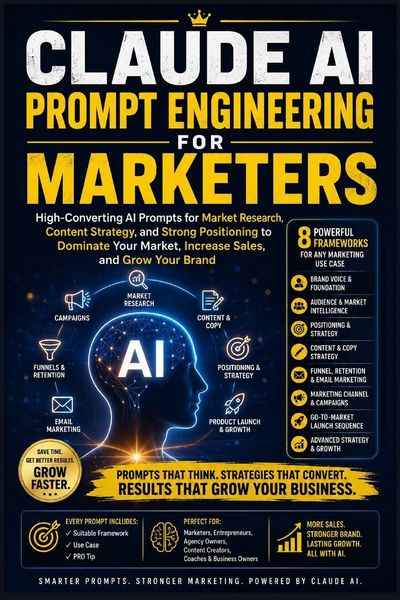 Produktbild: Claude AI Prompt Engineering for Marketers