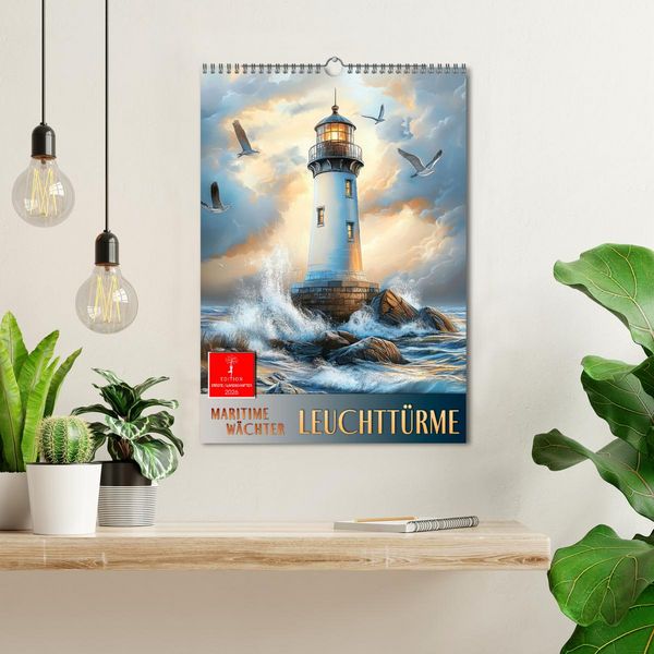 Produktbild: Maritime W&auml;chter - Leuchtt&uuml;rme (Wandkalender 2026 DIN A3 hoch), CALVENDO Monatskalender