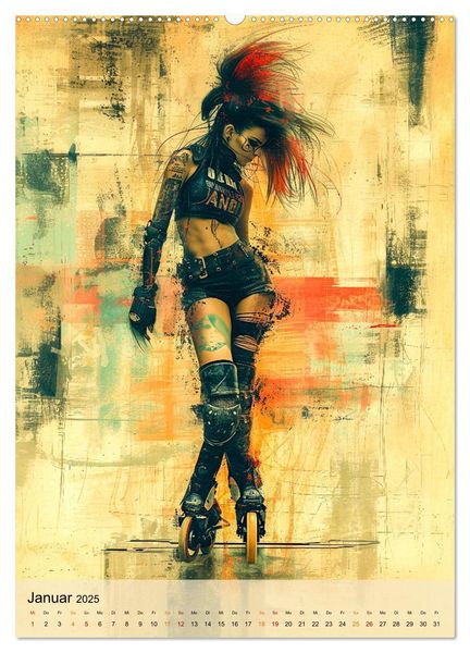 Produktbild: Rollerblades - einfach cool (Wandkalender 2025 DIN A2 hoch), CALVENDO Monatskalender