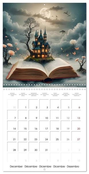 Produktbild: Fantastic surreal book worlds (Wall Calendar 2026 12 &times; 12 Inch) CALVENDO 12 Month Wall Calendar