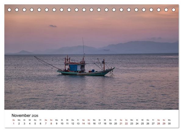 Produktbild: Die sch&ouml;nsten Inseln Thailands (Tischkalender 2026 DIN A5 quer), CALVENDO Monatskalender