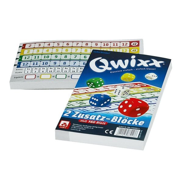Produktbild: Qwixx, Ersatzbl&ouml;cke, 2 St&uuml;ck