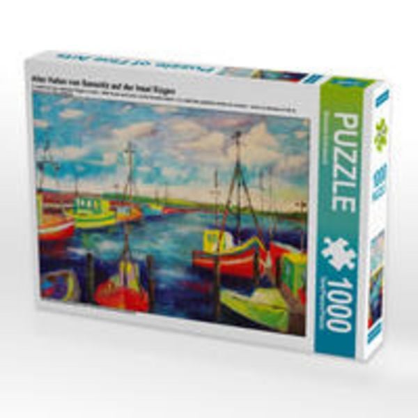 CALVENDO Puzzle Alter Hafen von Sassnitz auf der Insel Rügen | 1000 Teile Lege-Größe 64x48cm Foto-Puzzle für glückliche Stunden