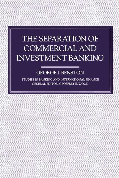 Produktbild: Separation of Commercial and Investment Banking