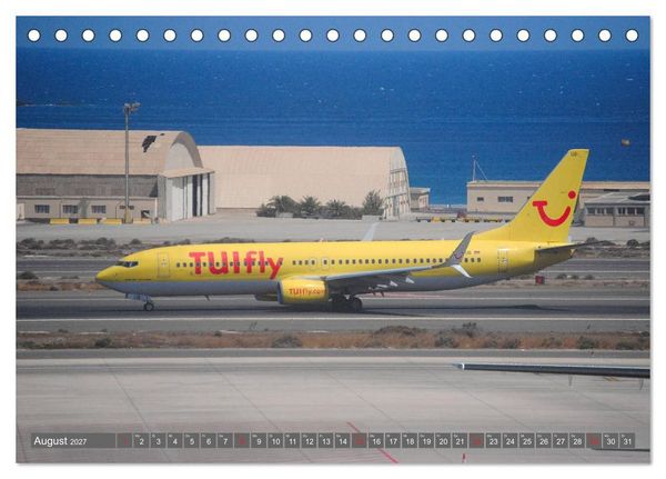 Produktbild: Flugzeuge zwischen Himmel und Erde (Tischkalender 2027 DIN A5 quer), CALVENDO Monatskalender