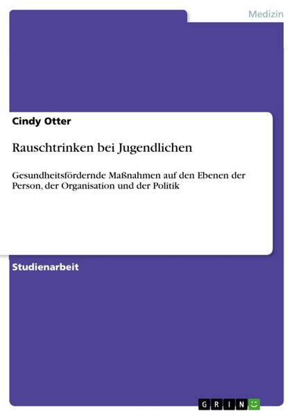 Produktbild: Rauschtrinken bei Jugendlichen