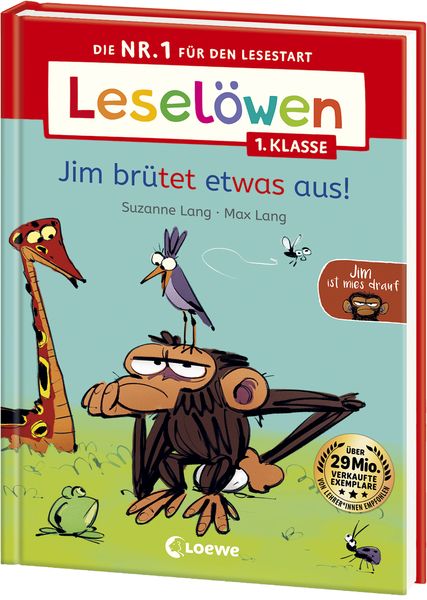 Produktbild: Lesel&ouml;wen 1. Klasse - Jim ist mies drauf - Jim br&uuml;tet etwas aus!