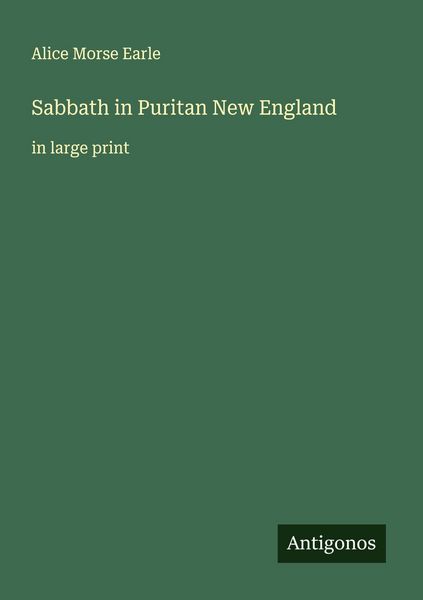 Produktbild: Sabbath in Puritan New England