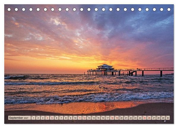 Produktbild: Timmendorfer Strand - Urlaubsparadies an der Ostsee (Tischkalender 2027 DIN A5 quer), CALVENDO Monatskalender