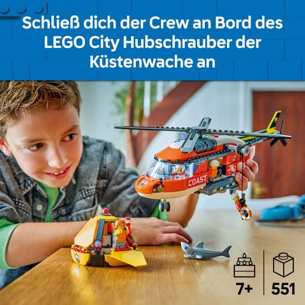 Produktbild: LEGO City 60503 Hubschrauber der K&uuml;stenwache, Spielzeug mit Minifiguren