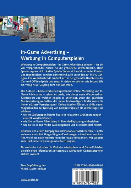 Produktbild: In-Game Advertising - Werbung in Computerspielen
