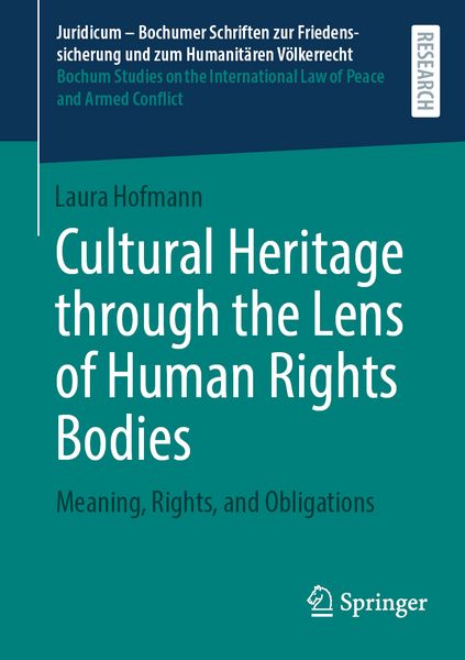 Produktbild: Cultural Heritage through the Lens of Human Rights Bodies