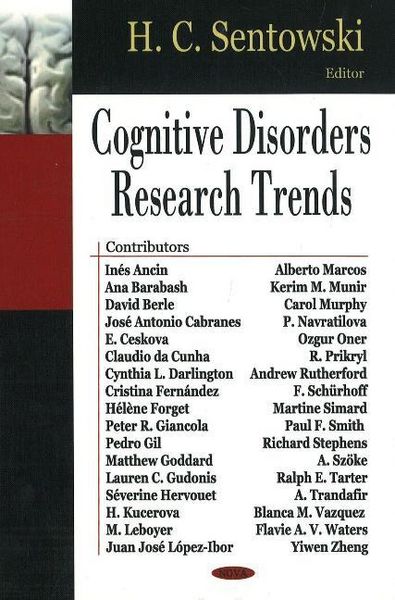 Produktbild: Cognitive Disorders Research Trends
