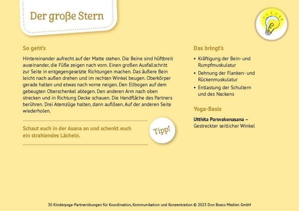 Produktbild: 30 Kinderyoga-Partner&uuml;bungen f&uuml;r Koordination, Kommunikation und Konzentration