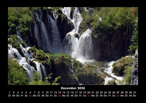 Produktbild: Wasserf&auml;lle 2026 Fotokalender DIN A3