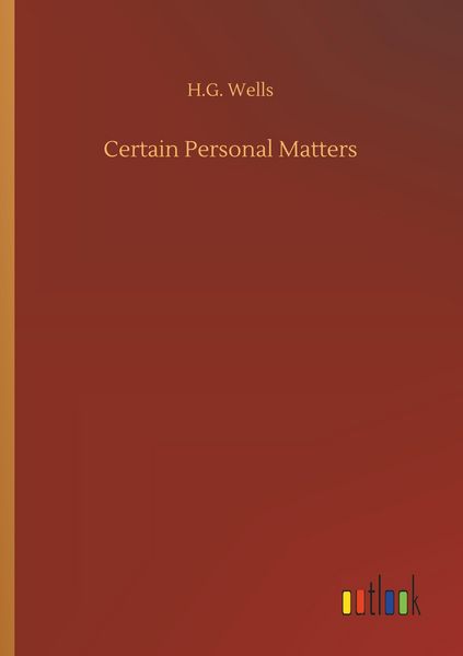 Produktbild: Certain Personal Matters