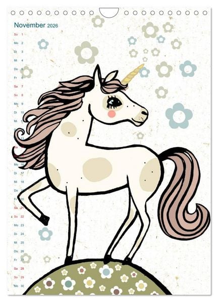 Produktbild: Tierische Motive von Little Miss Arty Illustrationen (Wandkalender 2026 DIN A4 hoch), CALVENDO Monatskalender