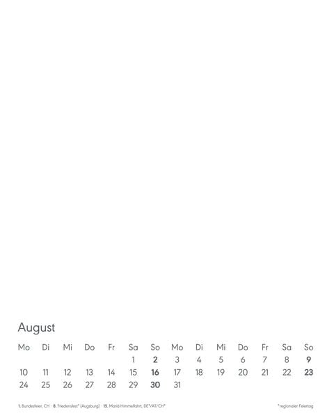 Produktbild: Kreativ-Kalender Tischaufsteller hoch weiß 2026 - 16 x 20 - Foto, Malen, Basteln A4 - datiert - Kreativkalender - Foto-Kalender - Alpha Edition