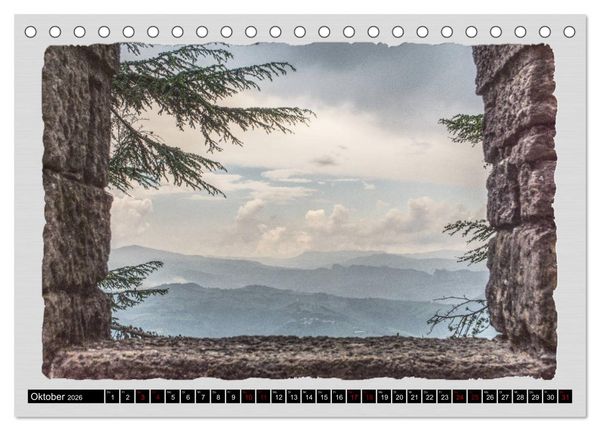 Produktbild: Impressionen - von und rund um San Marino (Tischkalender 2026 DIN A5 quer), CALVENDO Monatskalender