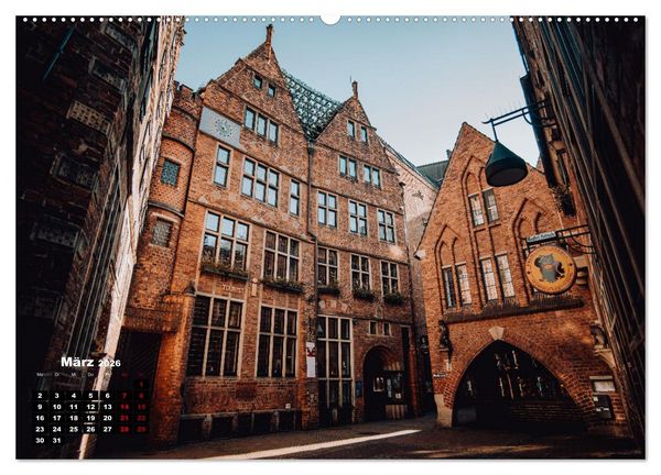 Produktbild: Bremen Fotokalender 2026 (Wandkalender 2026 DIN A2 quer), CALVENDO Monatskalender