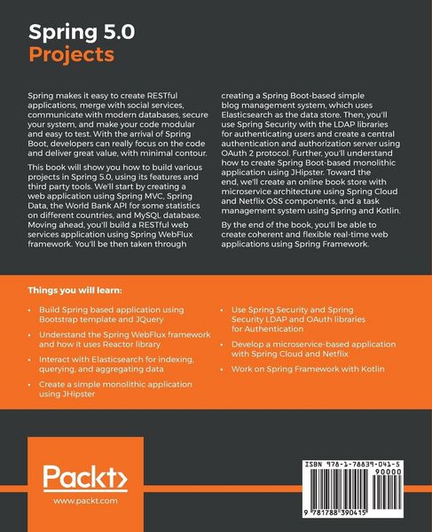 Produktbild: Spring 5.0 Projects