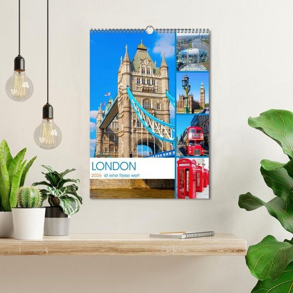 Produktbild: London ist eine Reise wert (Wandkalender 2026 DIN A3 hoch), CALVENDO Monatskalender
