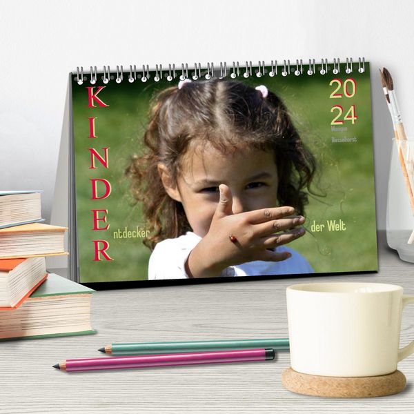 Produktbild: Kinder. Entdecker der Welt (Tischkalender 2026 DIN A5 quer), CALVENDO Monatskalender