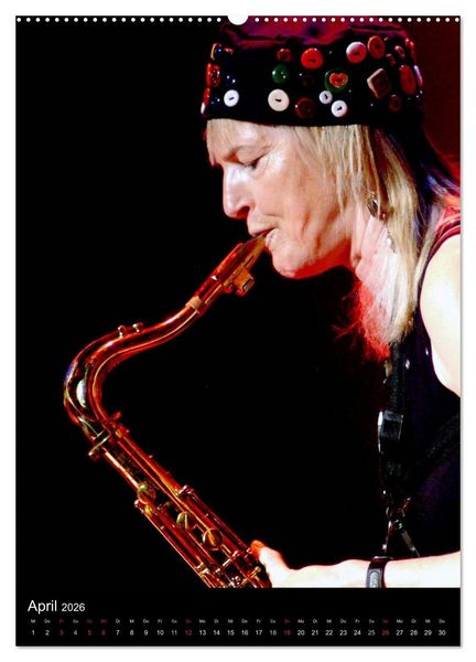 Produktbild: Jazz Frauen 2026 (Wandkalender 2026 DIN A2 hoch), CALVENDO Monatskalender