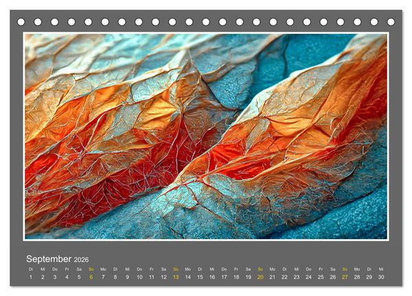 Produktbild: Strukturvisionen (Tischkalender 2026 DIN A5 quer), CALVENDO Monatskalender