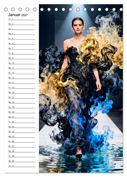 Produktbild: Impossible Couture - Futuristische Mode jenseits von Schwerkraft und Realit&auml;t (Tischkalender 2027 DIN A5 hoch), CALVENDO Monatskalender