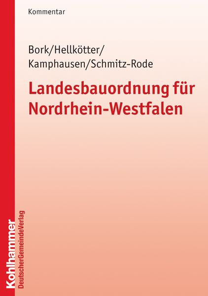 Produktbild: Landesbauordnung f&uuml;r Nordrhein-Westfalen