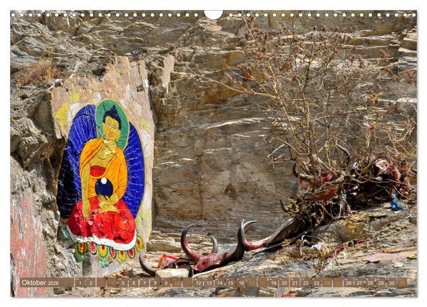 Produktbild: Mystische Wesen &ndash; Buddhistische Kunst im Himalaya (Wandkalender 2026 DIN A3 quer), CALVENDO Monatskalender