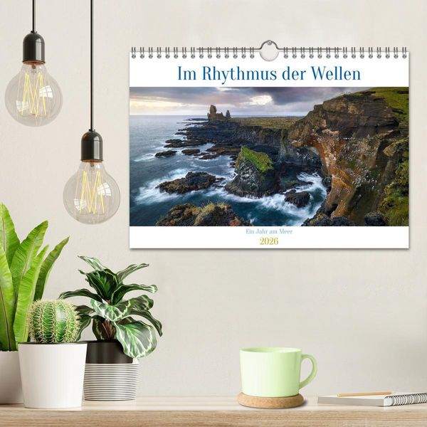 Produktbild: Im Rhythmus der Wellen - Ein Jahr am Meer (Wandkalender 2026 DIN A4 quer), CALVENDO Monatskalender