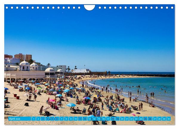 Produktbild: C&aacute;diz Sp&uuml;re die frische Meeresbrise (Wandkalender 2026 DIN A4 quer), CALVENDO Monatskalender