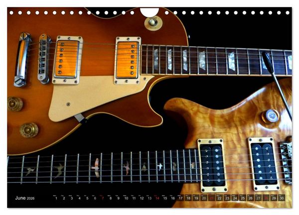 Produktbild: ROCK GUITARS Snapshots (Wall Calendar 2026 DIN A4 landscape), CALVENDO 12 Month Wall Calendar