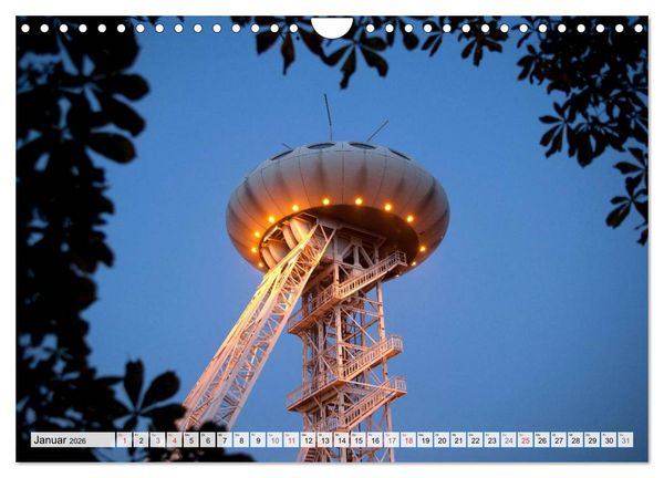Produktbild: Das Ruhrgebiet bei Nacht (Wandkalender 2026 DIN A4 quer), CALVENDO Monatskalender