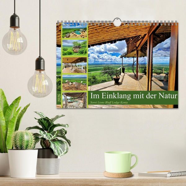 Produktbild: Im Einklang mit der Natur - Soroi Lions Bluff Lodge Kenia (Wandkalender 2026 DIN A4 quer), CALVENDO Monatskalender