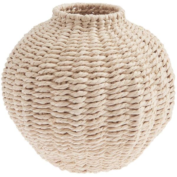 Produktbild: Vase Geflecht oval, Natur, &Oslash;=21 x 19cm